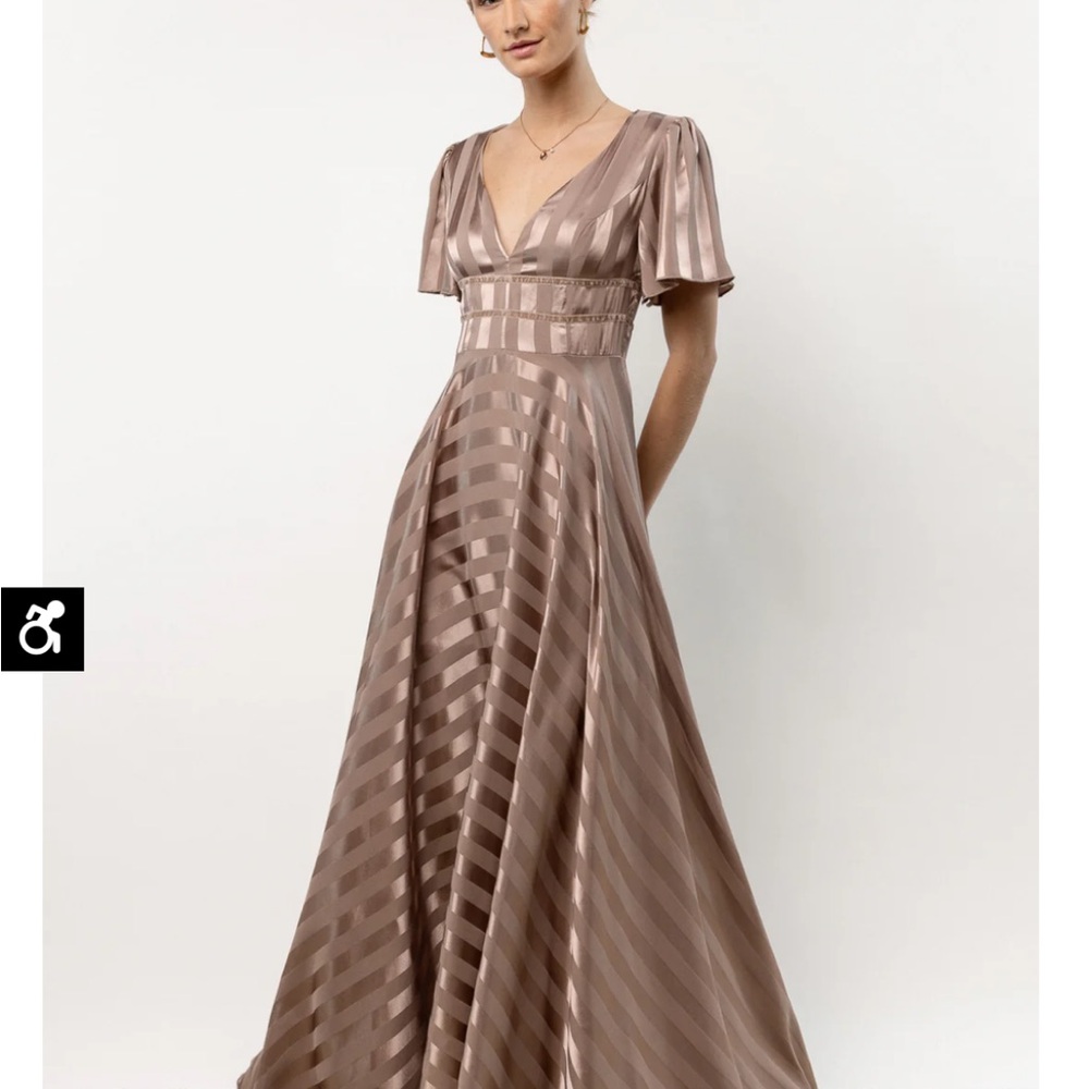 Rylee Maxi dress in champagne